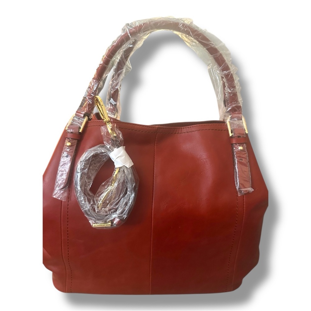 Red Leather Tassel Shoulder Bag - Women - Picture 9 of 16